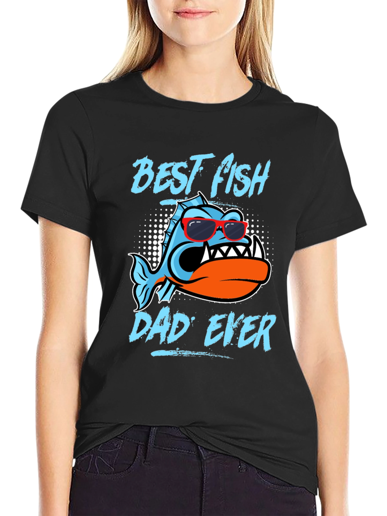 Best Fish Dad Ever Graphic T-Shirt