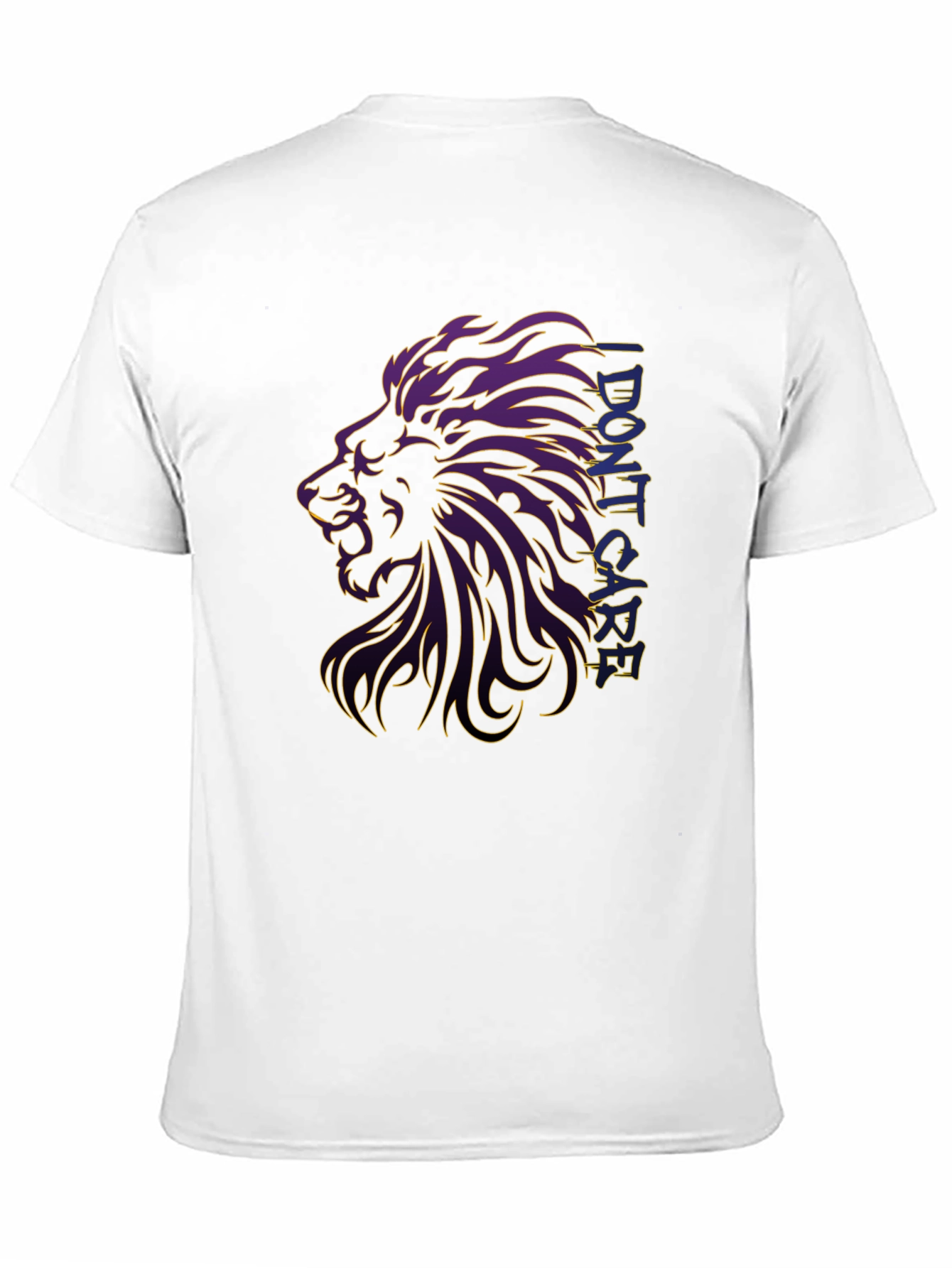 Lion Graphic Print Black T-Shirt