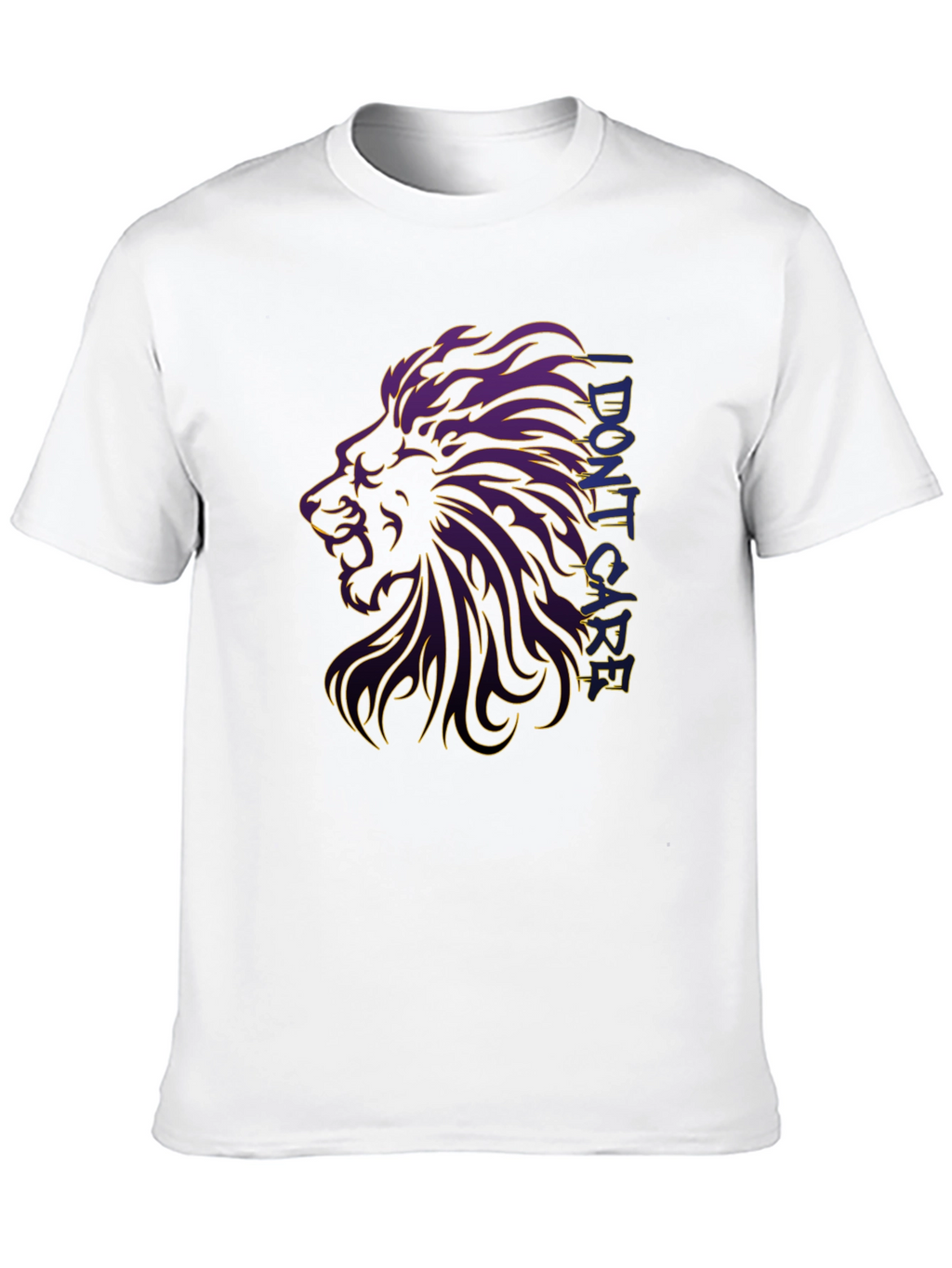 Lion Graphic Print Black T-Shirt