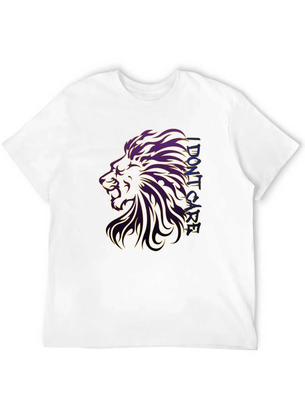Lion Graphic Print Black T-Shirt