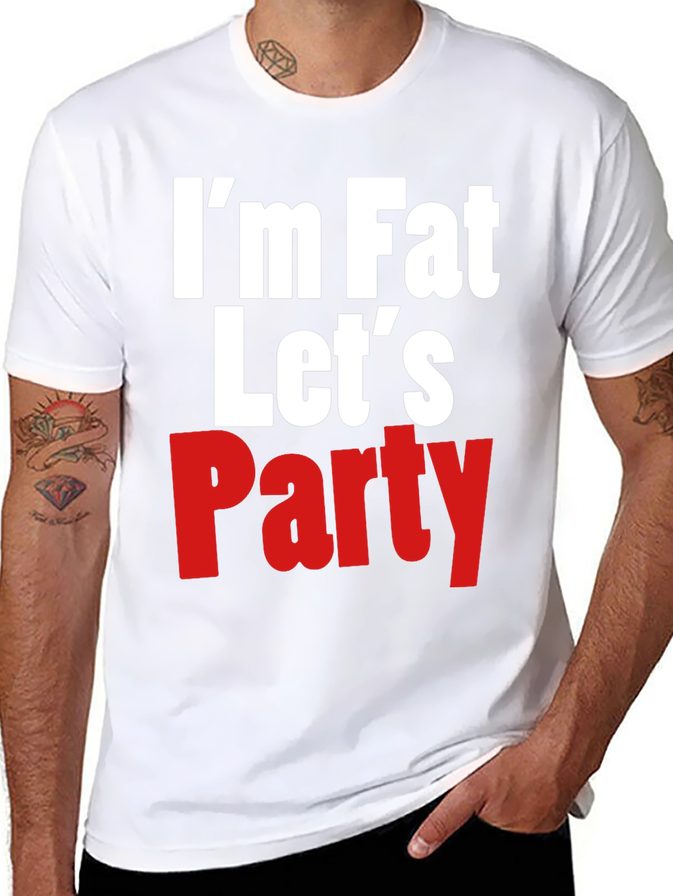 Im Fat Lets Party Graphic Tee