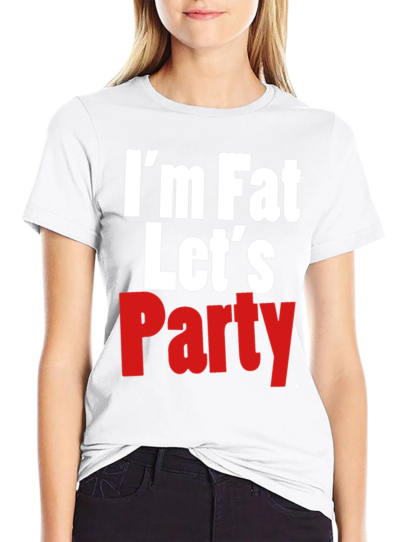 Im Fat Lets Party Graphic Tee