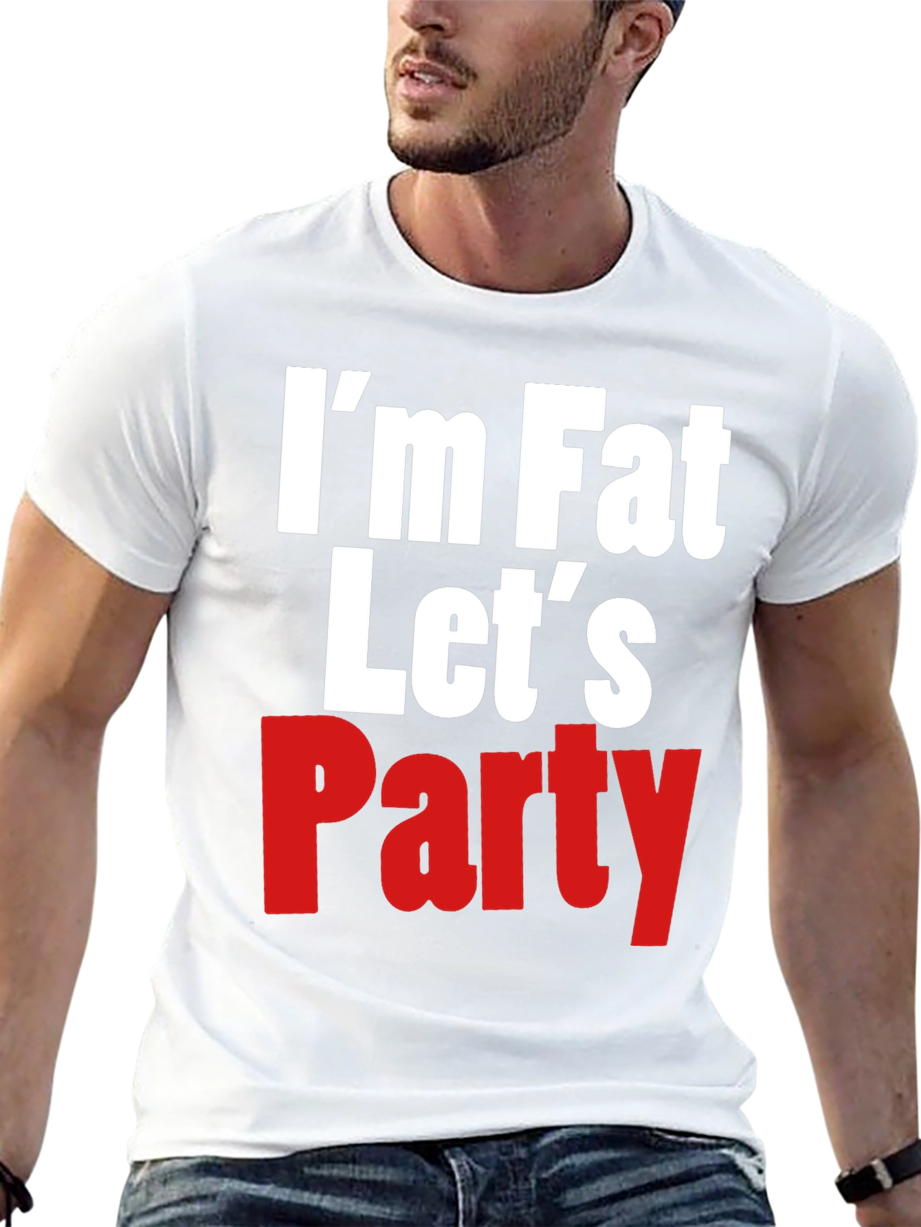 Im Fat Lets Party Graphic Tee