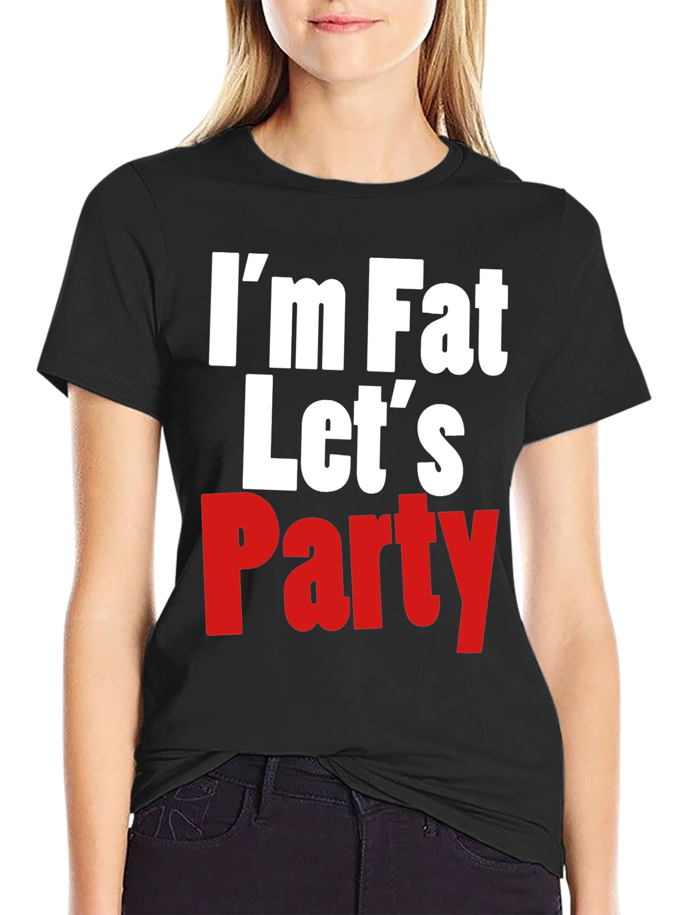 Im Fat Lets Party Graphic Tee