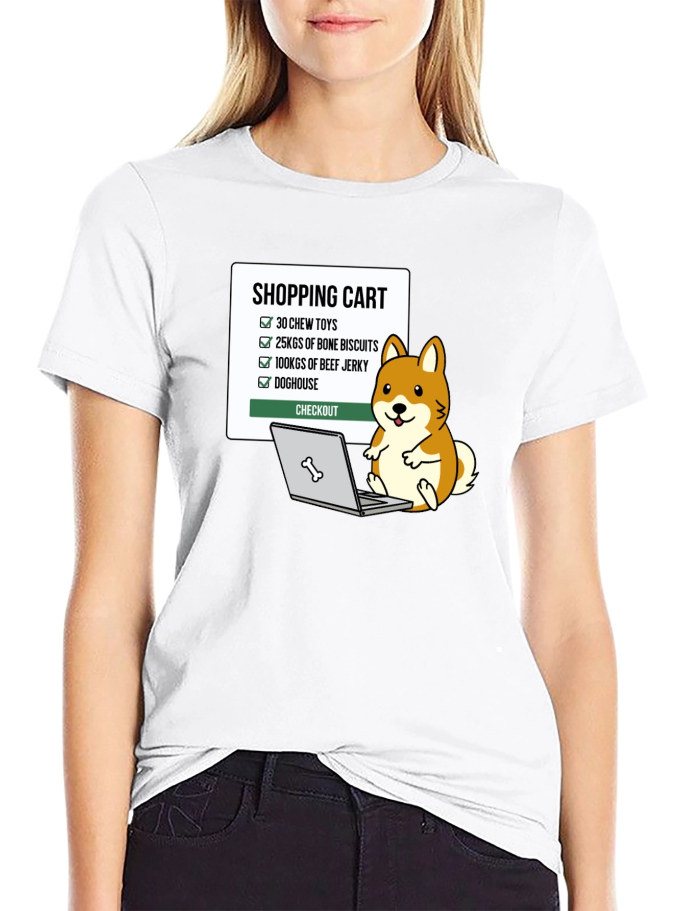 Dog Lover Shopping Cart T-Shirt