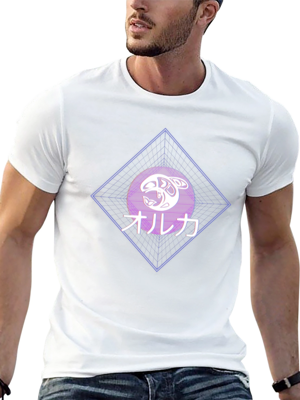 Orca Japanese Style Graphic T-Shirt