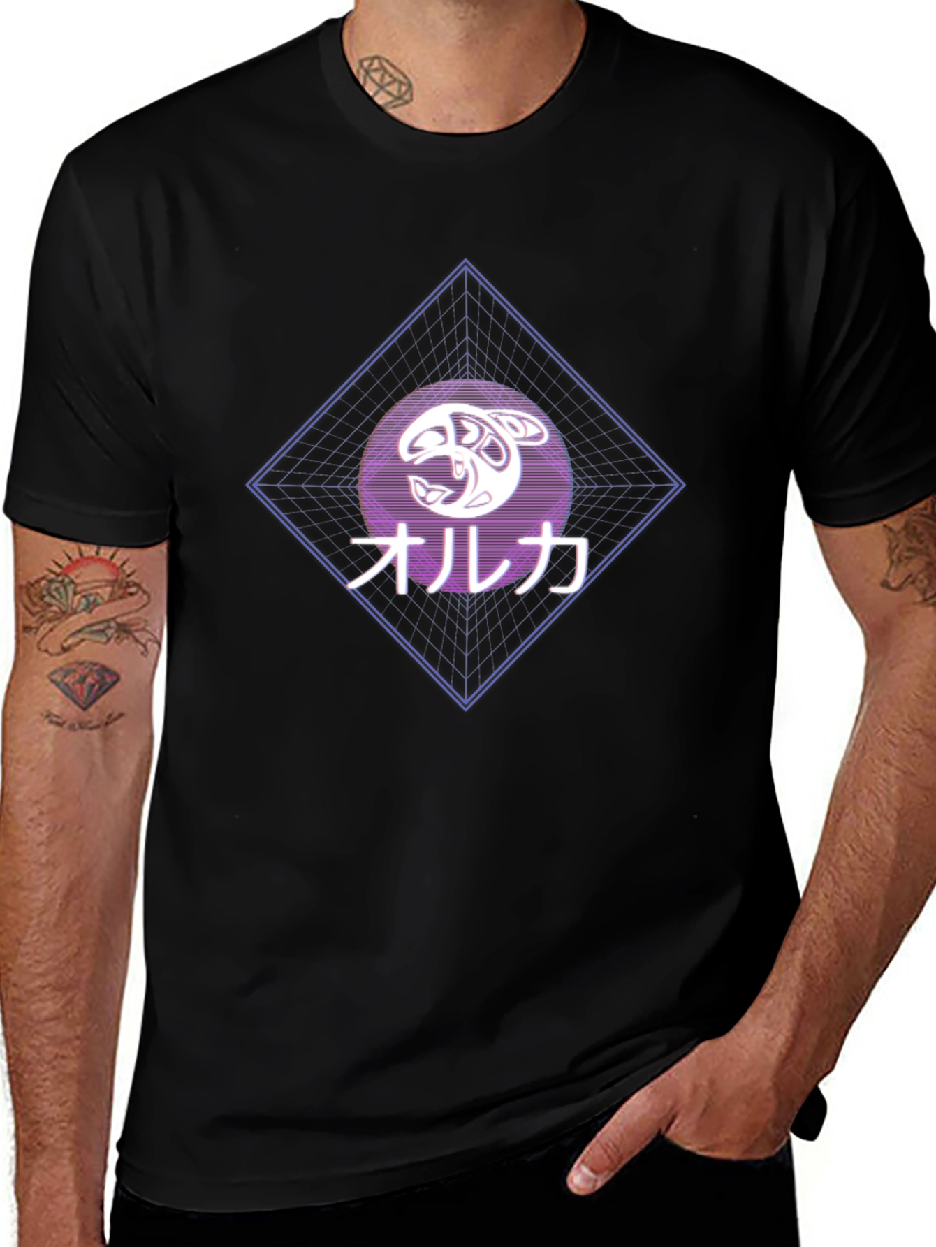 Orca Japanese Style Graphic T-Shirt