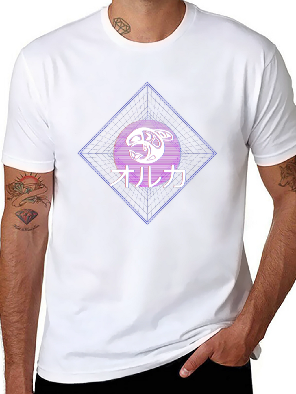 Orca Japanese Style Graphic T-Shirt