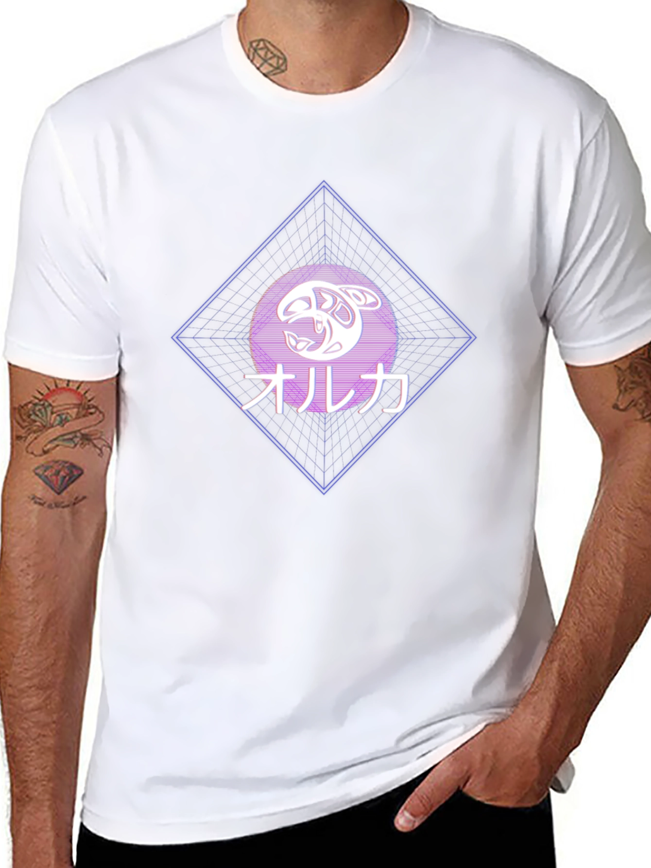 Orca Japanese Style Graphic T-Shirt