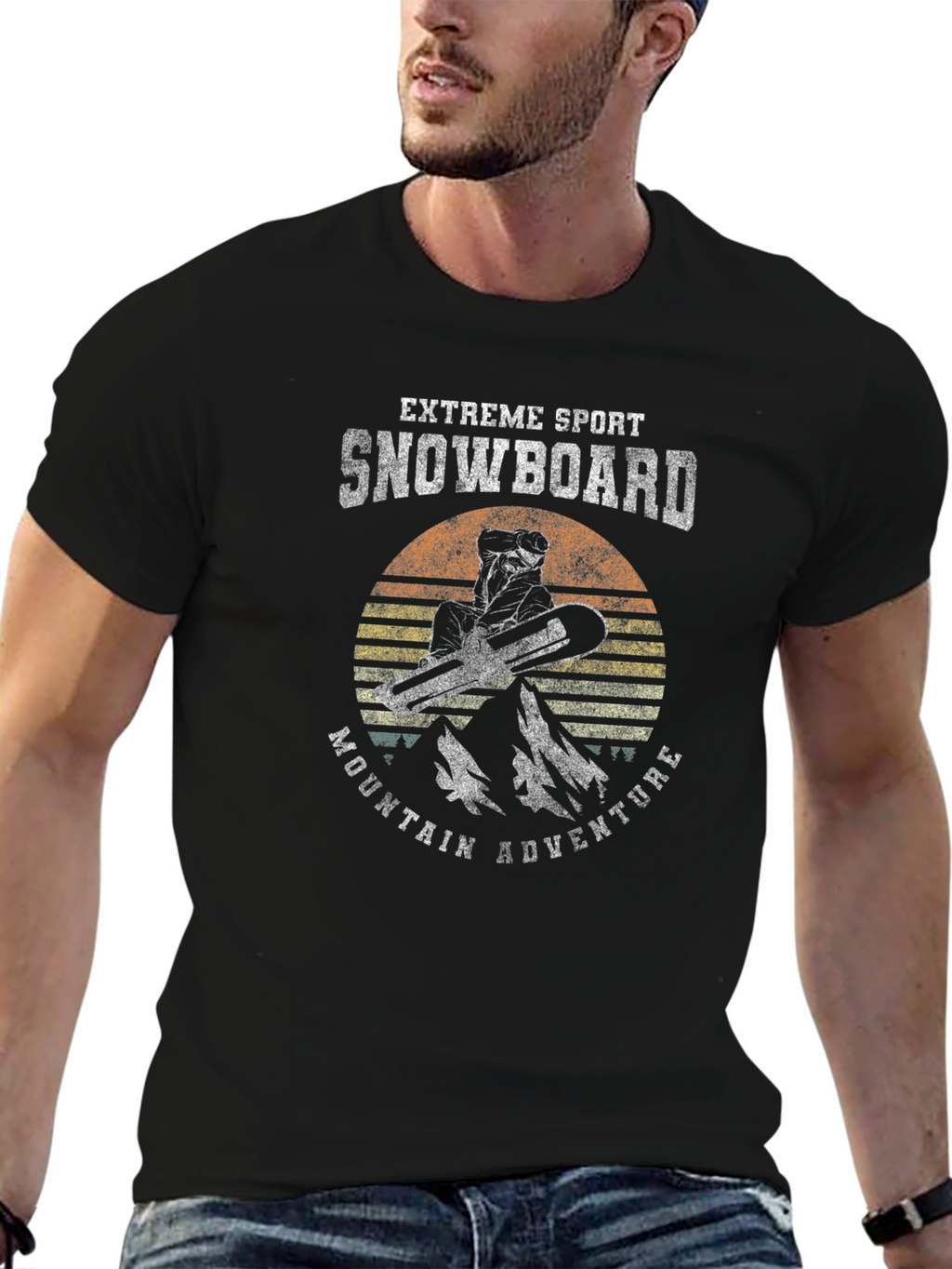 Snowboard Extreme Sport Mountain Adventure T-Shirt