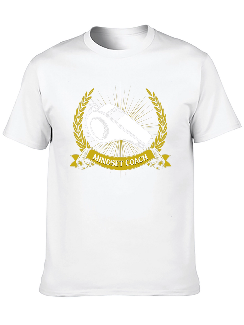 Mindset Coach T-Shirt: Motivational Whistle Design