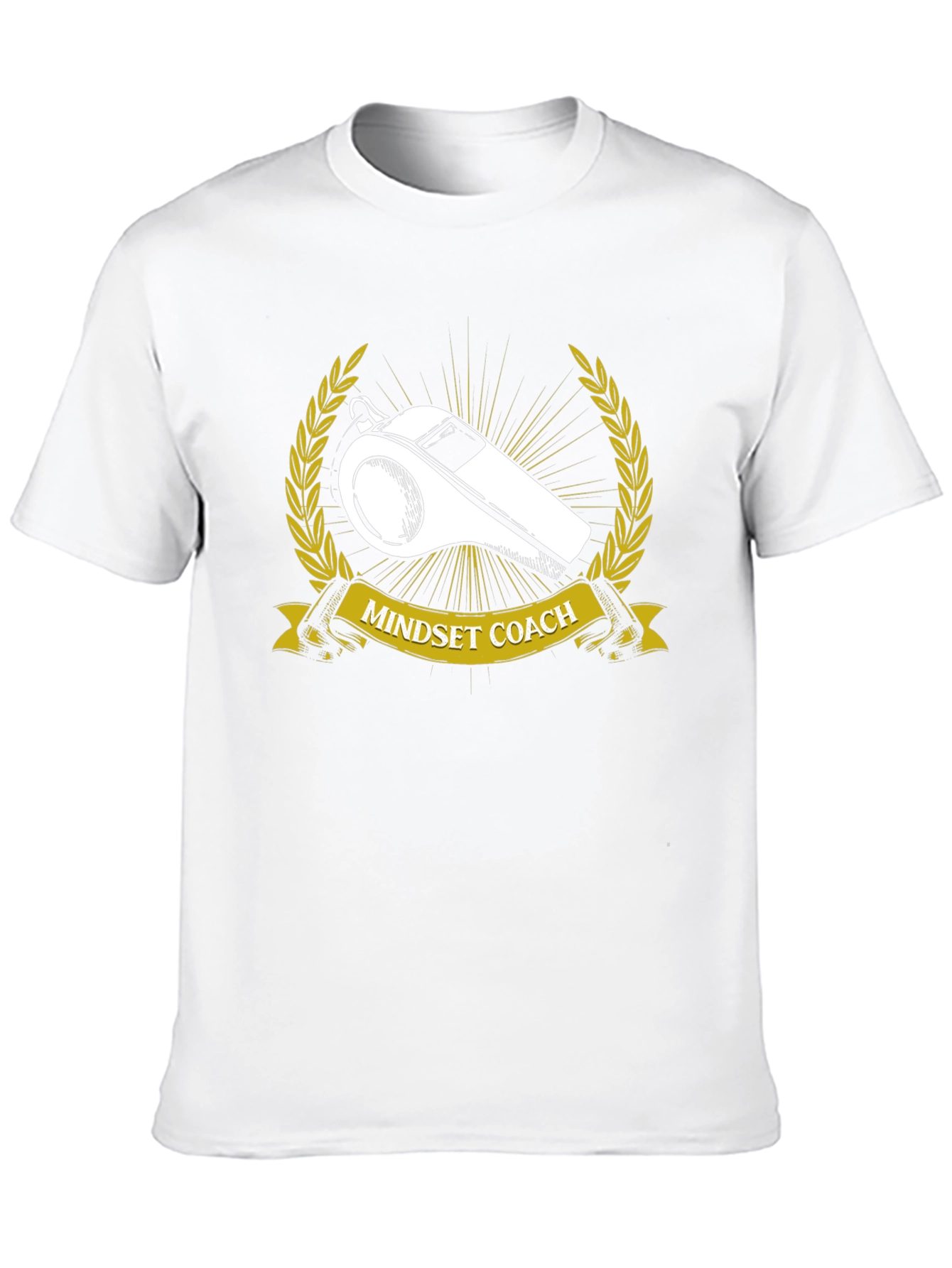 Mindset Coach T-Shirt: Motivational Whistle Design