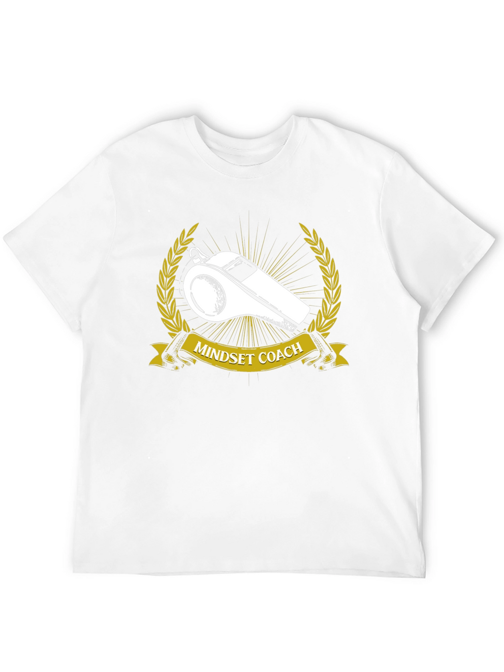 Mindset Coach T-Shirt: Motivational Whistle Design