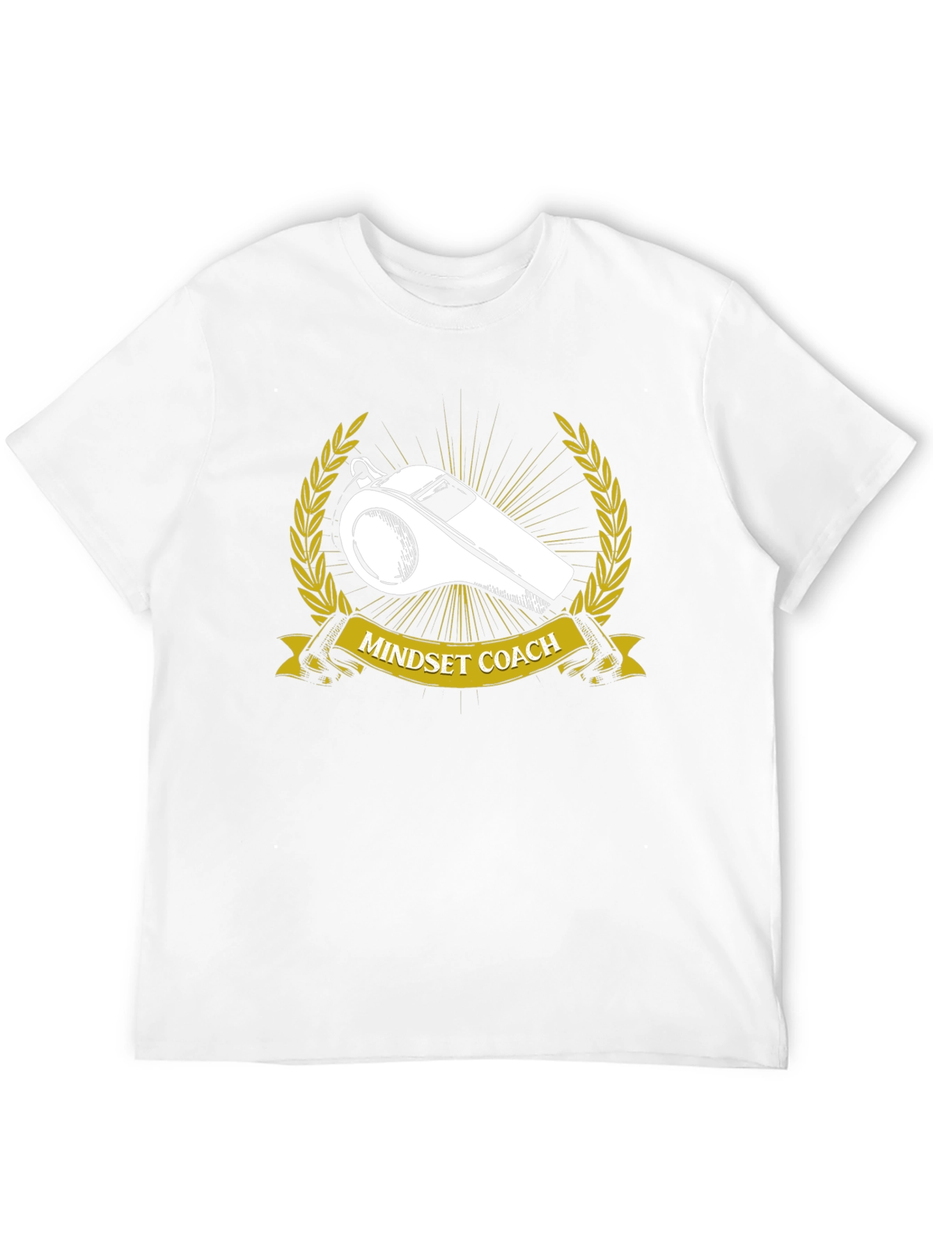 Mindset Coach T-Shirt: Motivational Whistle Design