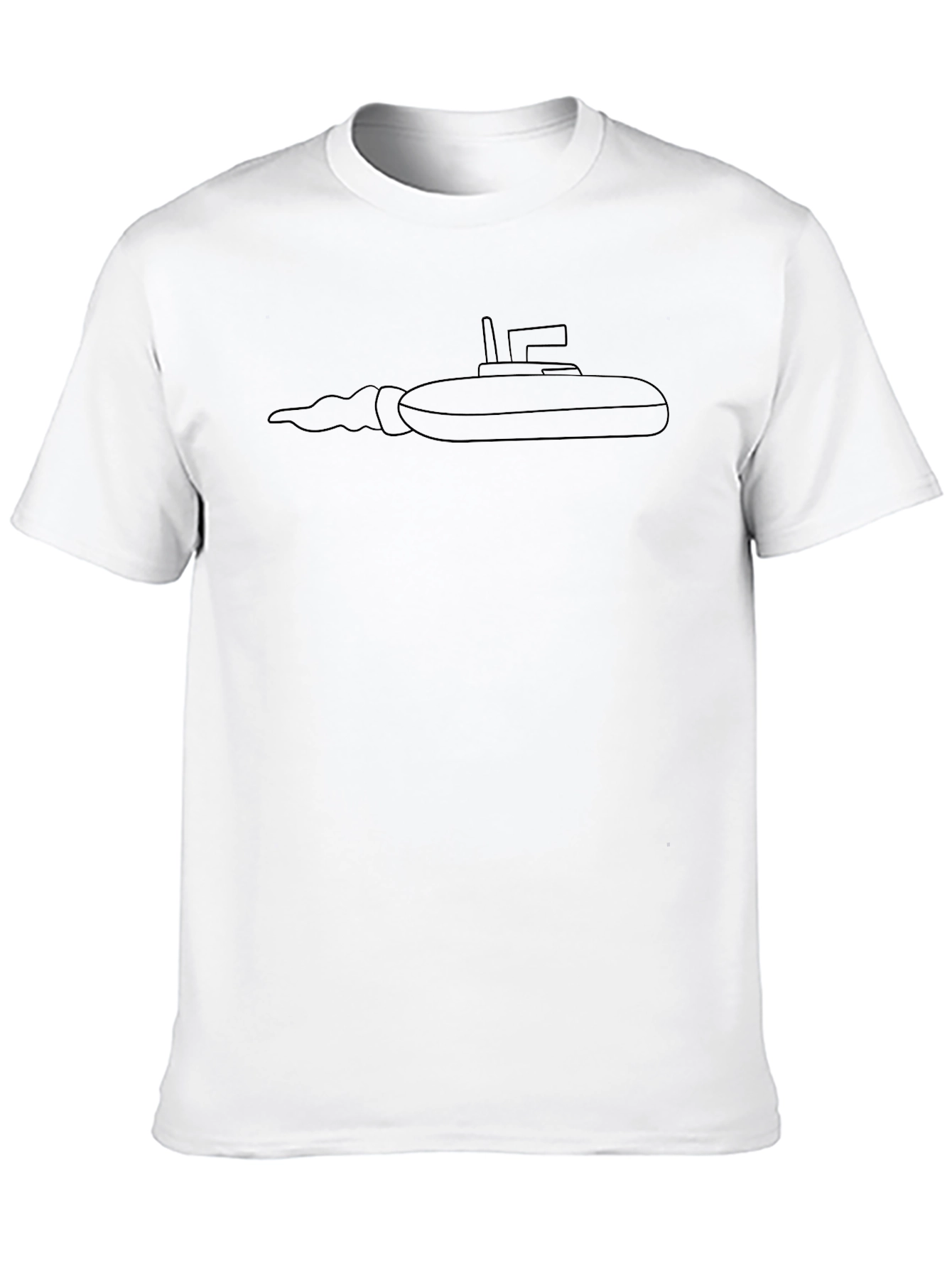 Submarine Graphic Tee - Sleek Black T-Shirt