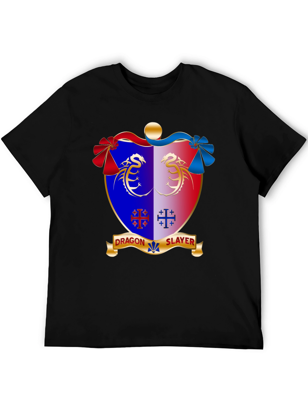Dragon Slayer Crest Black T-Shirt
