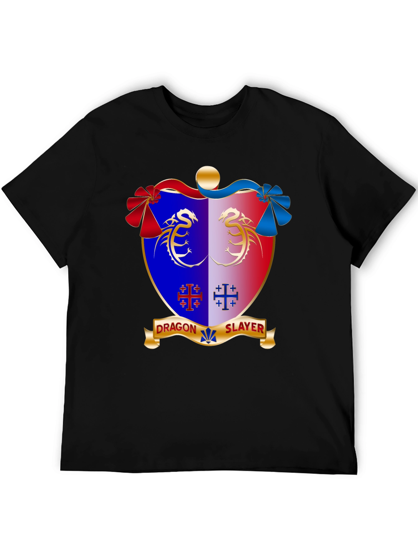 Dragon Slayer Crest Black T-Shirt