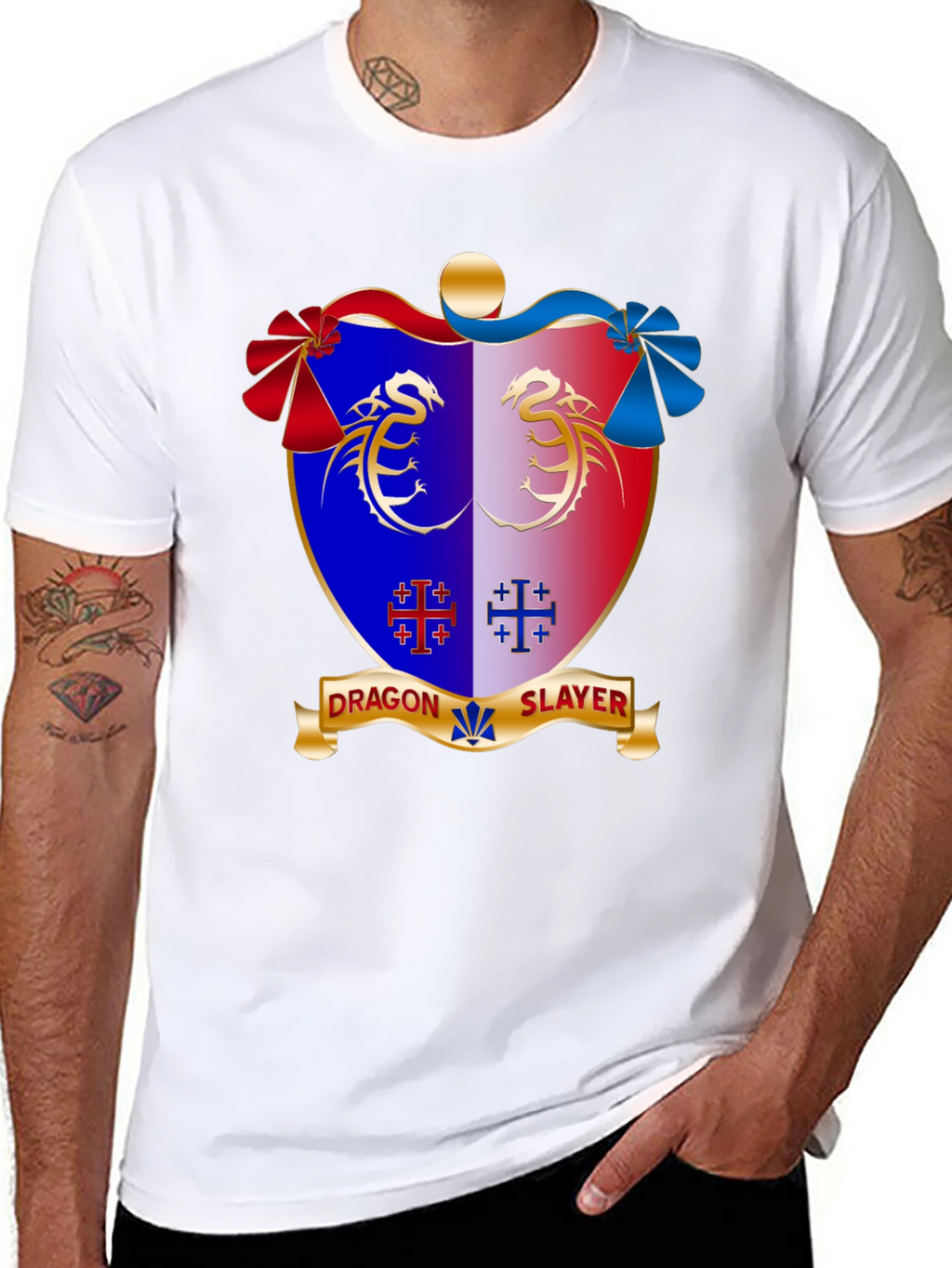 Dragon Slayer Crest Black T-Shirt