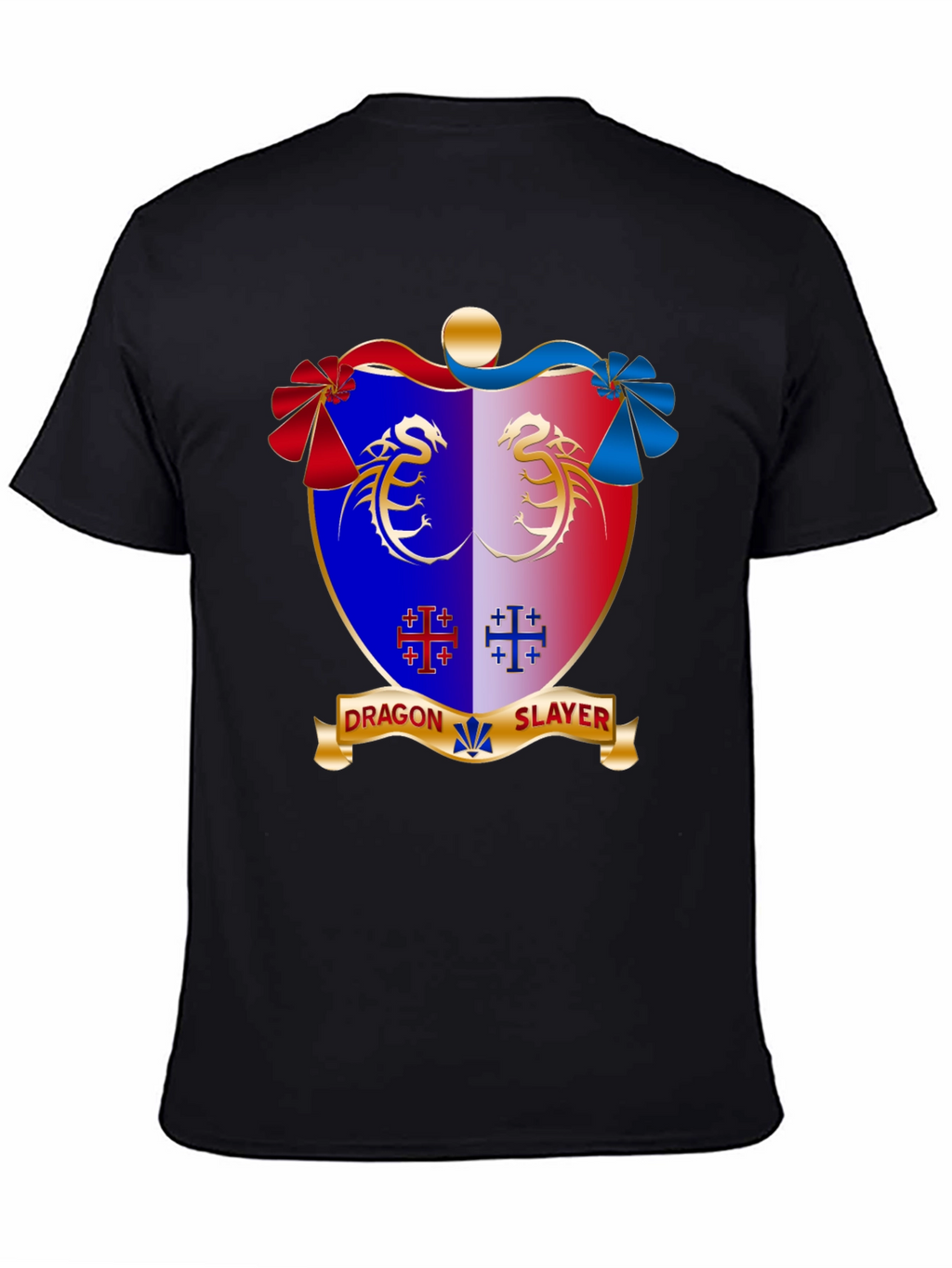 Dragon Slayer Crest Black T-Shirt