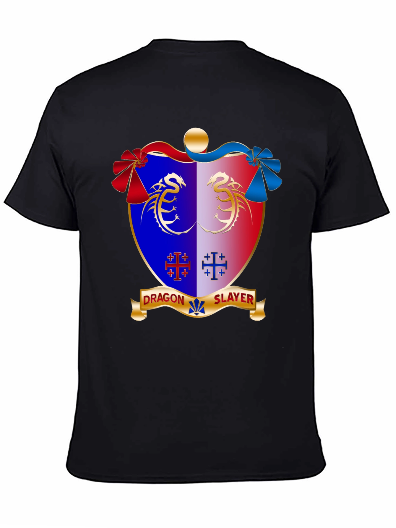 Dragon Slayer Crest Black T-Shirt