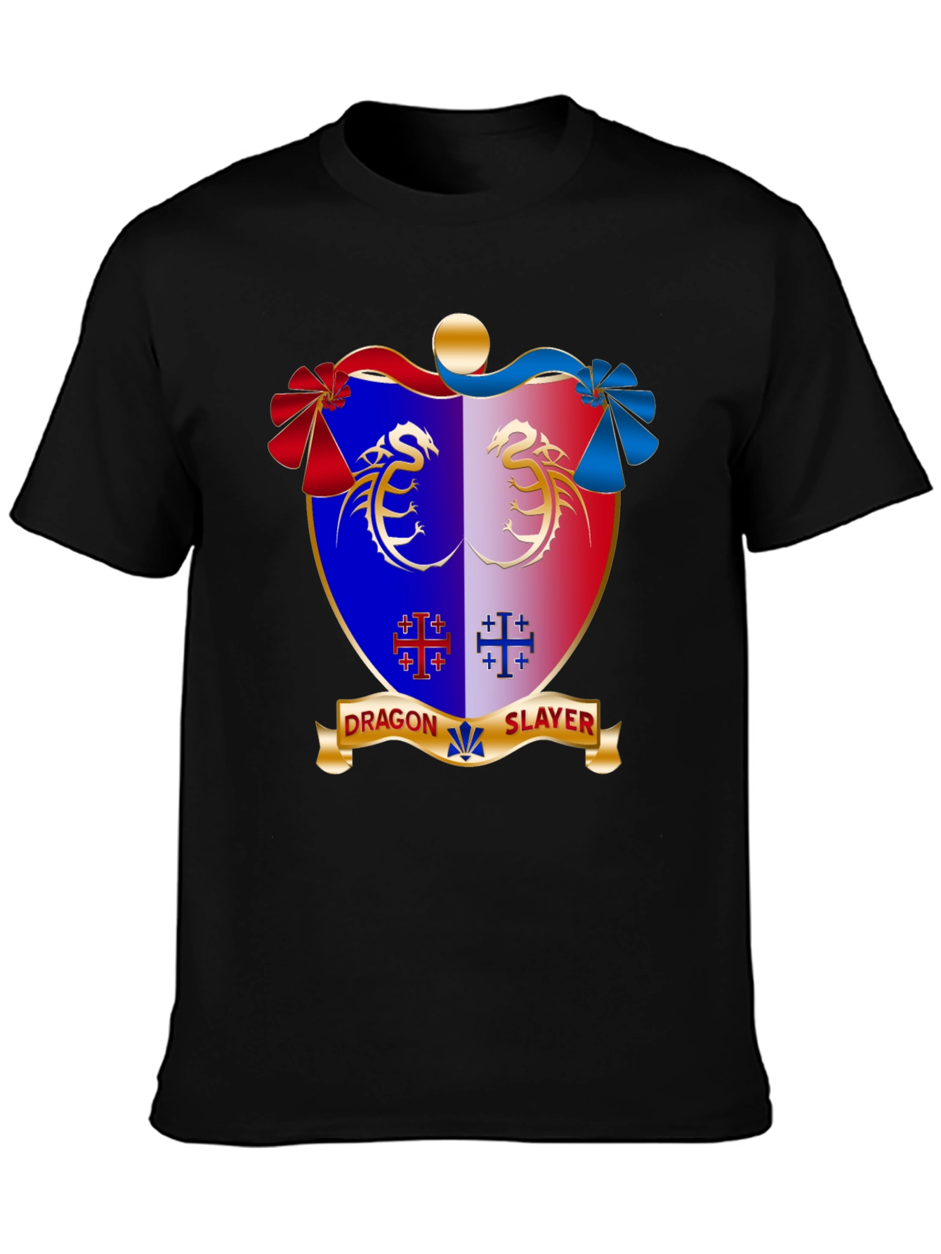 Dragon Slayer Crest Black T-Shirt