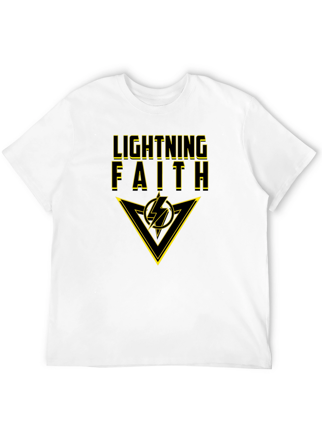 Lightning Faith Black T-Shirt - Bold Graphic Tee