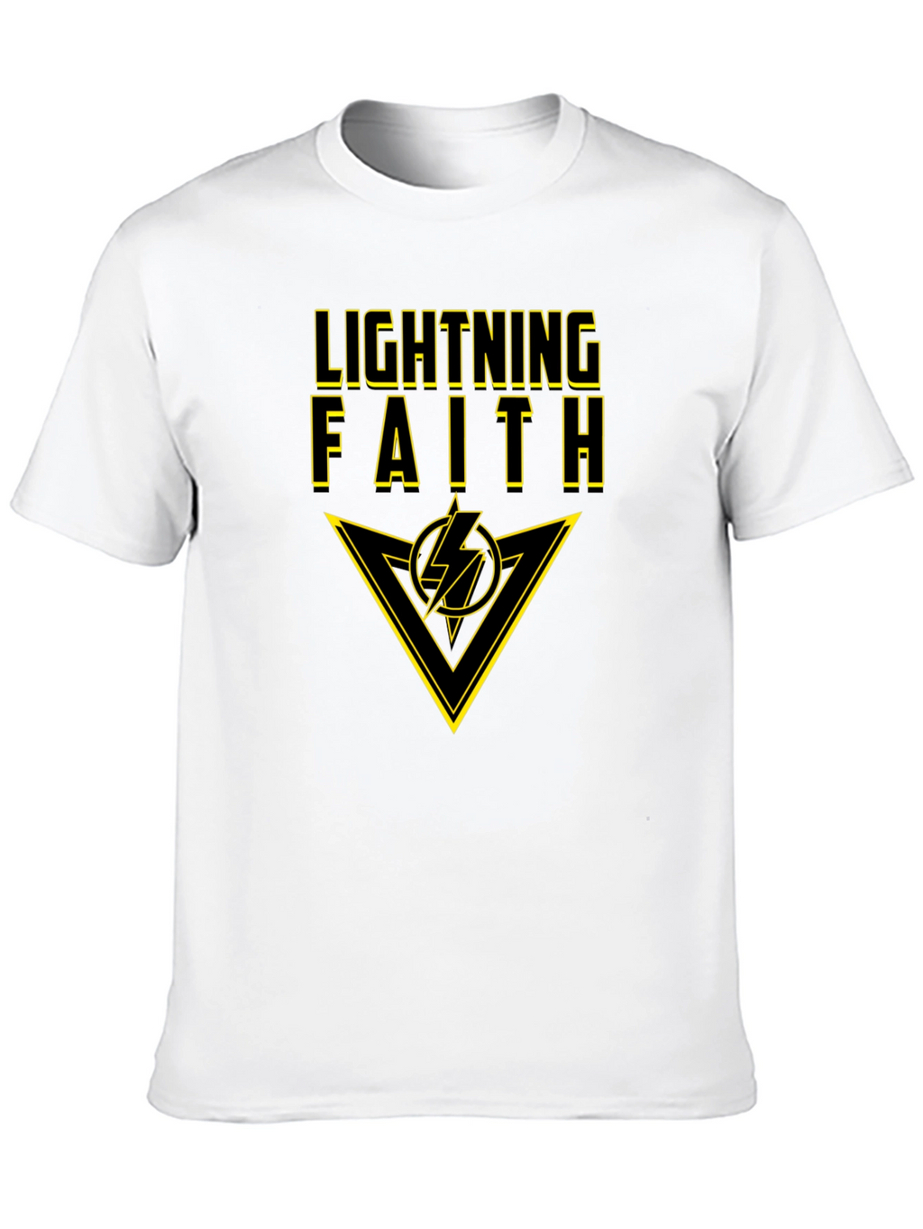 Lightning Faith Black T-Shirt - Bold Graphic Tee