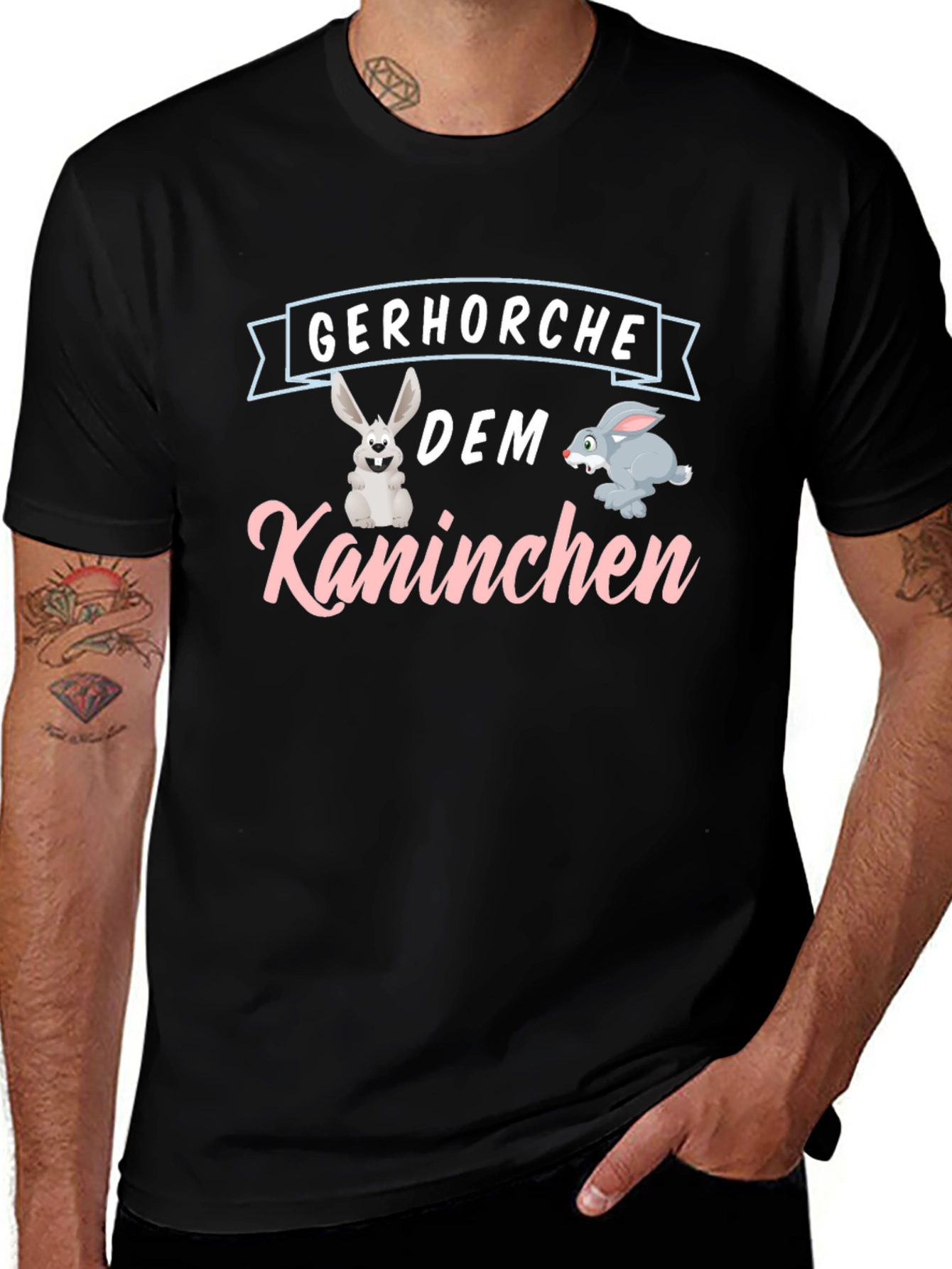 Gerhorche Dem Kaninchen Easter Bunny Graphic T-Shirt