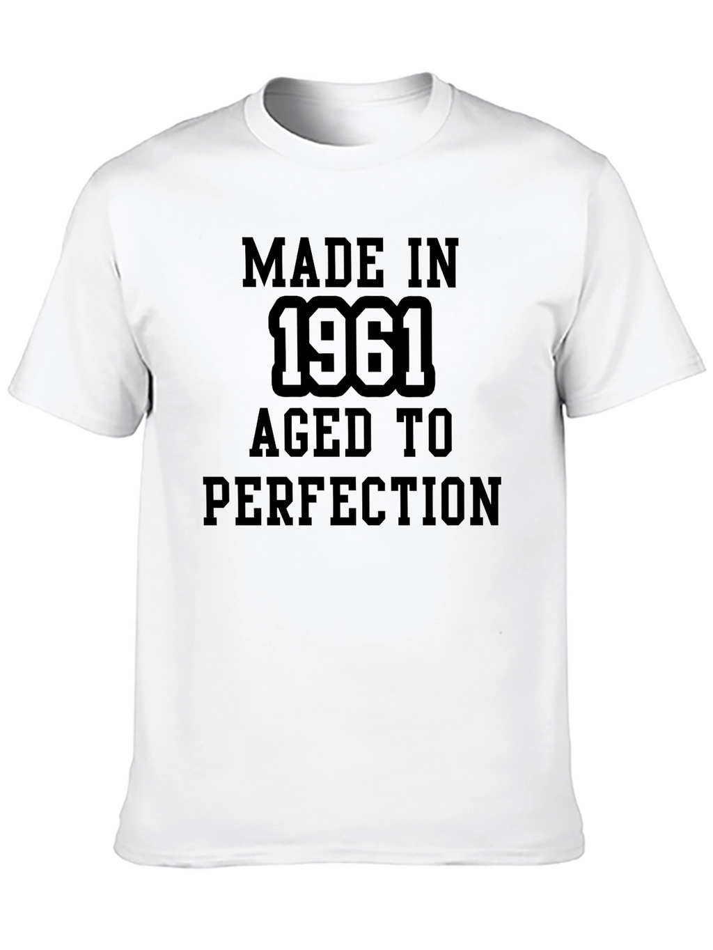 Made in 1961 Aged to Perfection Black T-Shirt