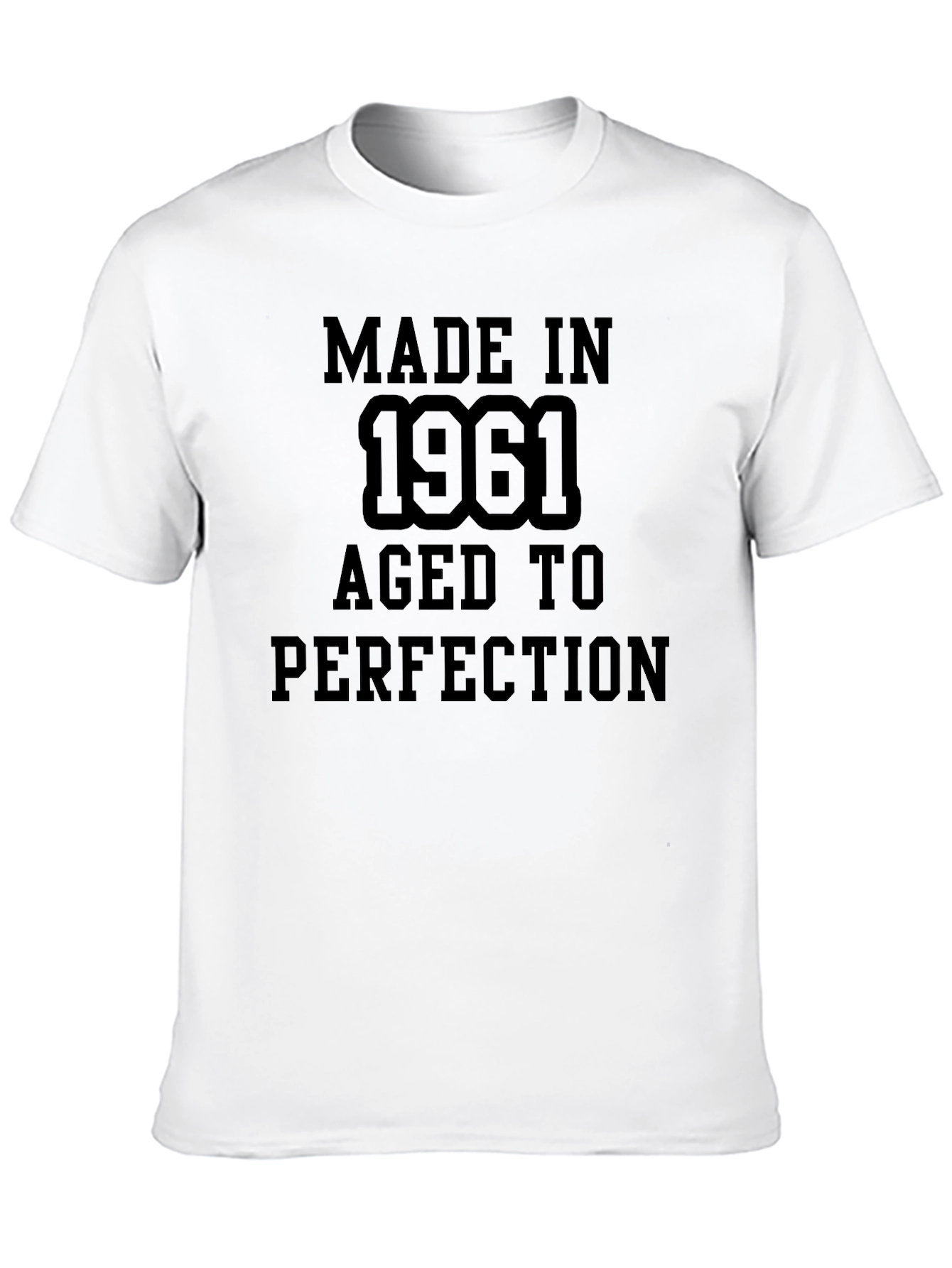Made in 1961 Aged to Perfection Black T-Shirt