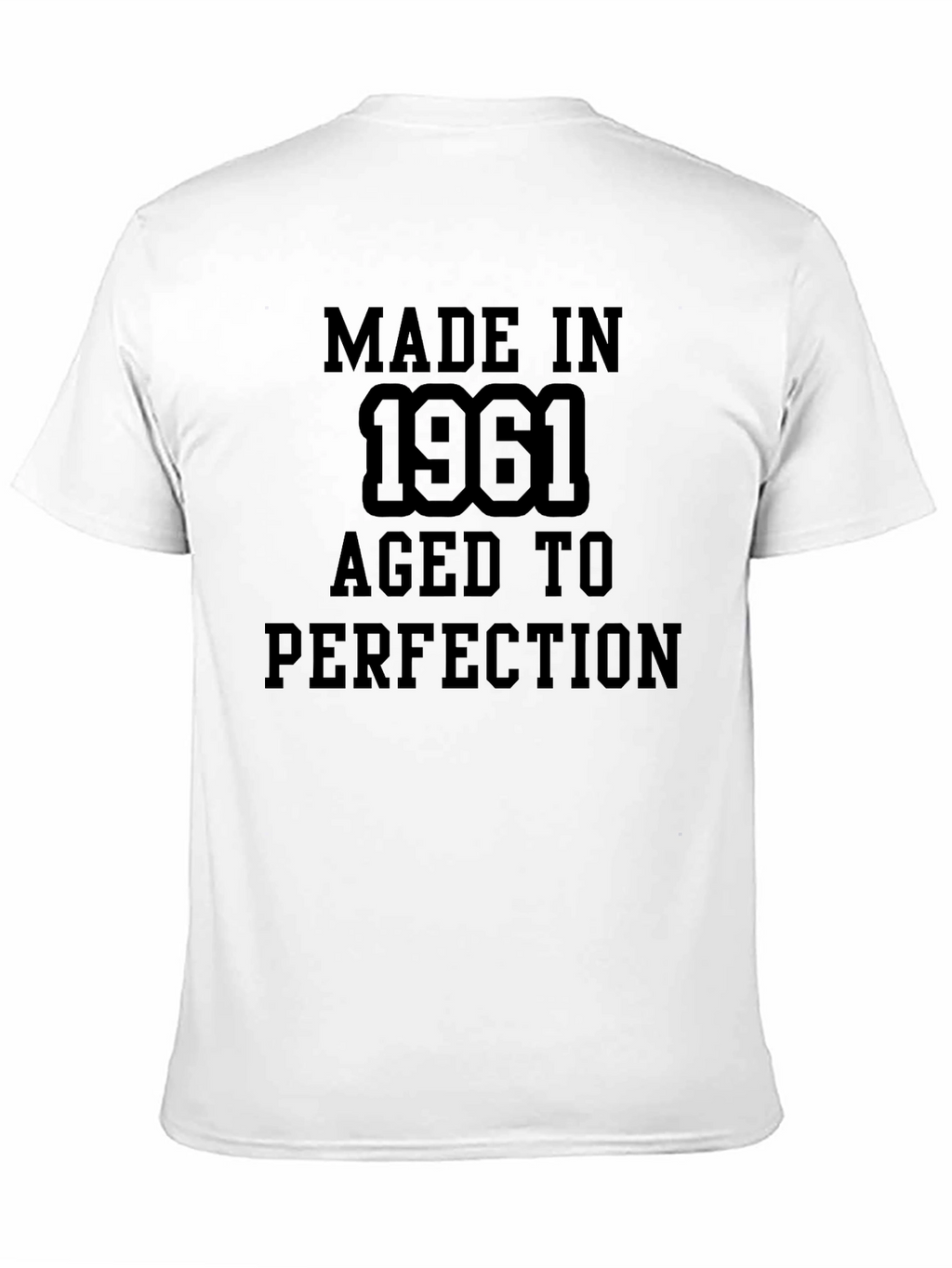 Made in 1961 Aged to Perfection Black T-Shirt