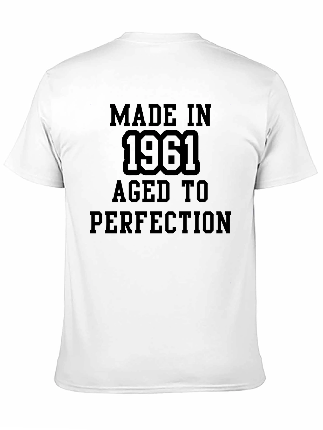 Made in 1961 Aged to Perfection Black T-Shirt