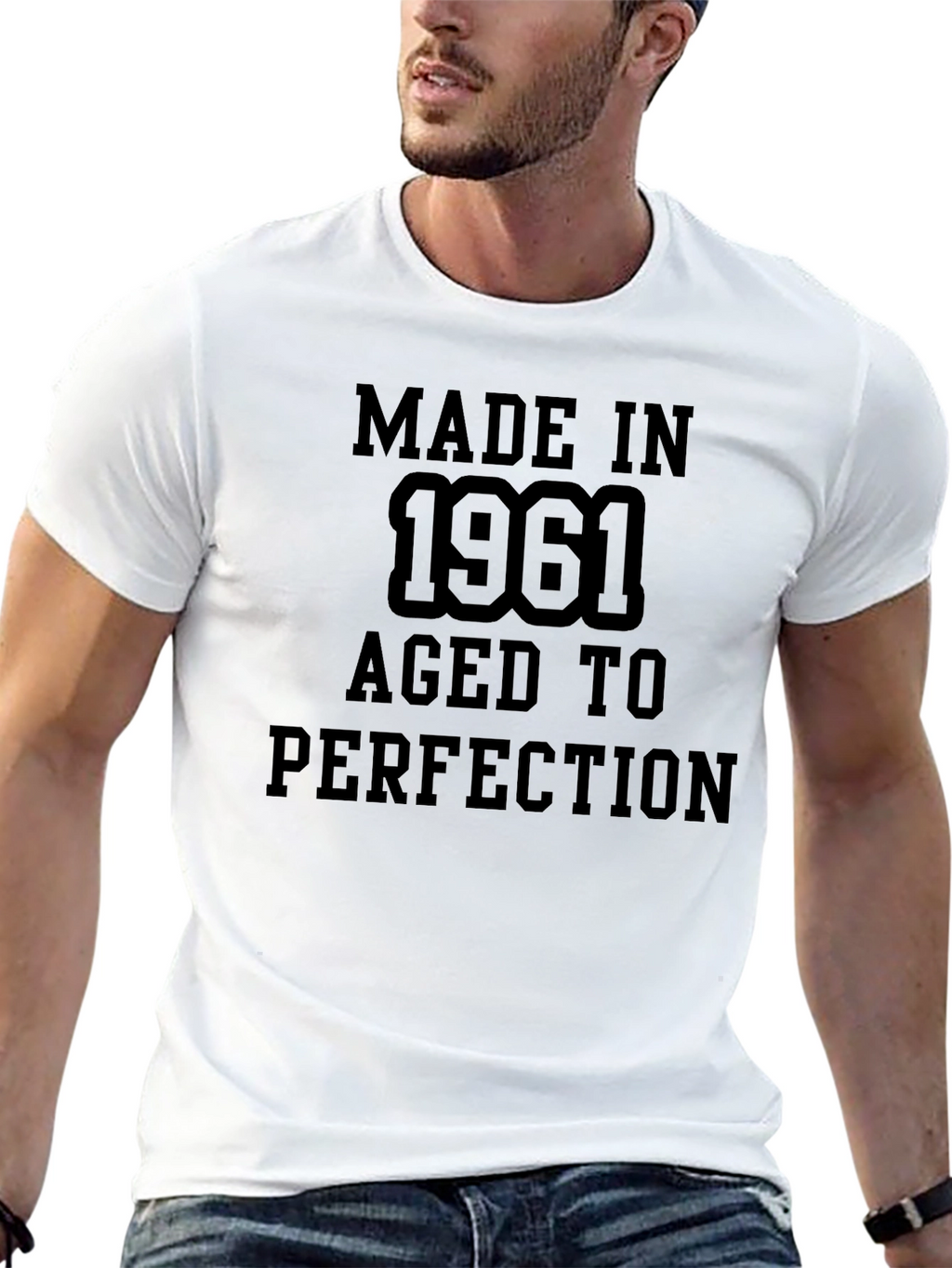 Made in 1961 Aged to Perfection Black T-Shirt