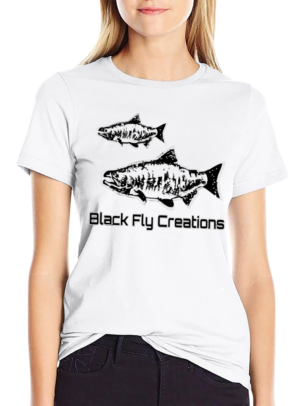 Black Fly Creations Graphic Tee - Fishing Design