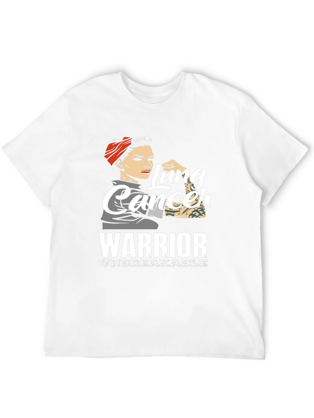 Lung Cancer Warrior T-Shirt - Unbreakable Strength