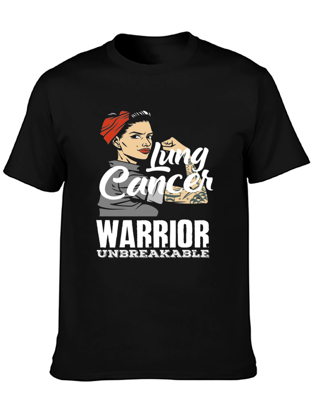 Lung Cancer Warrior T-Shirt - Unbreakable Strength