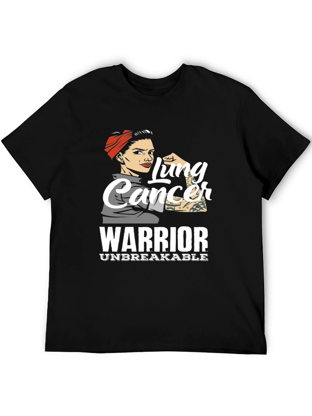 Lung Cancer Warrior T-Shirt - Unbreakable Strength