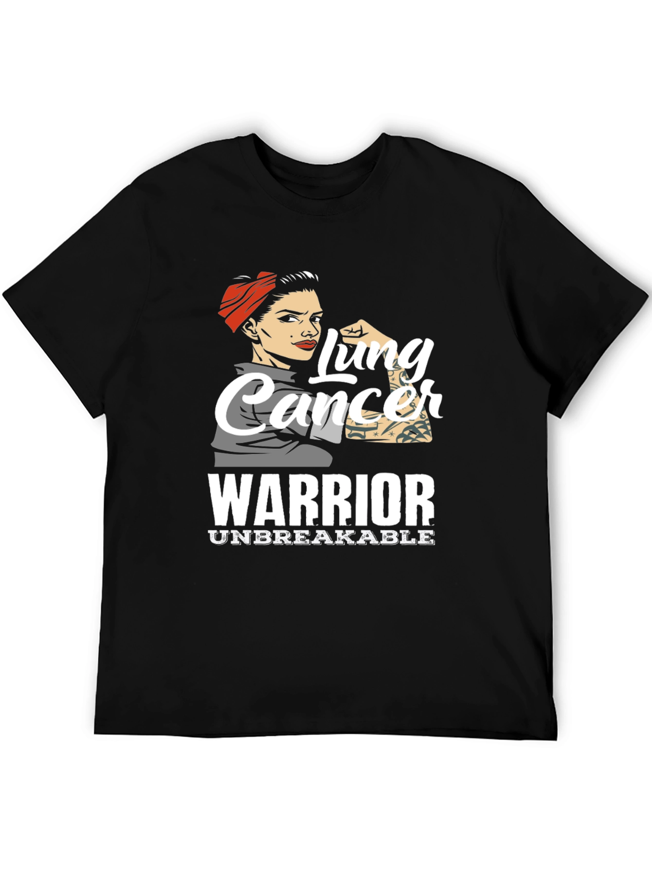 Lung Cancer Warrior T-Shirt - Unbreakable Strength
