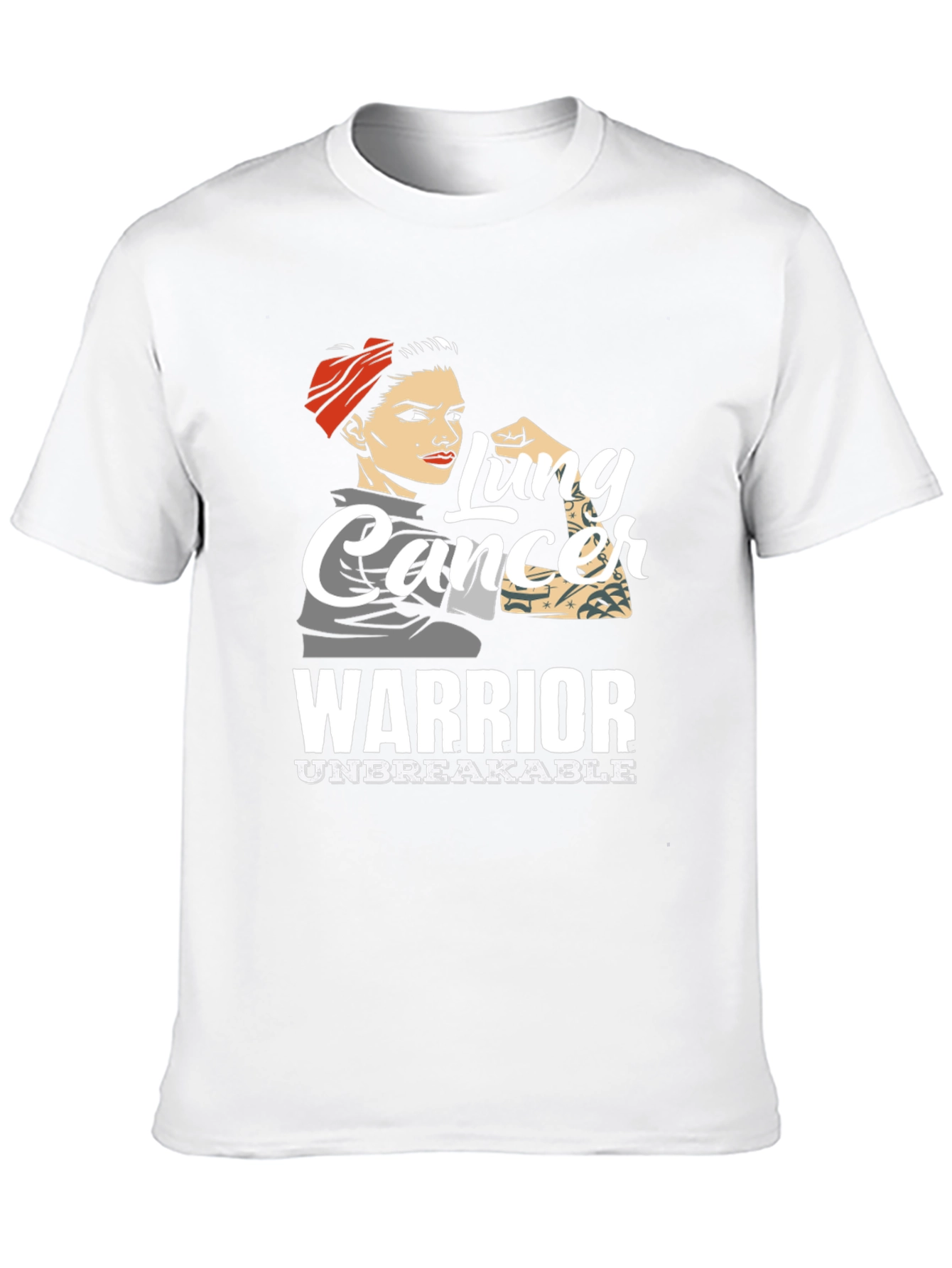 Lung Cancer Warrior T-Shirt - Unbreakable Strength