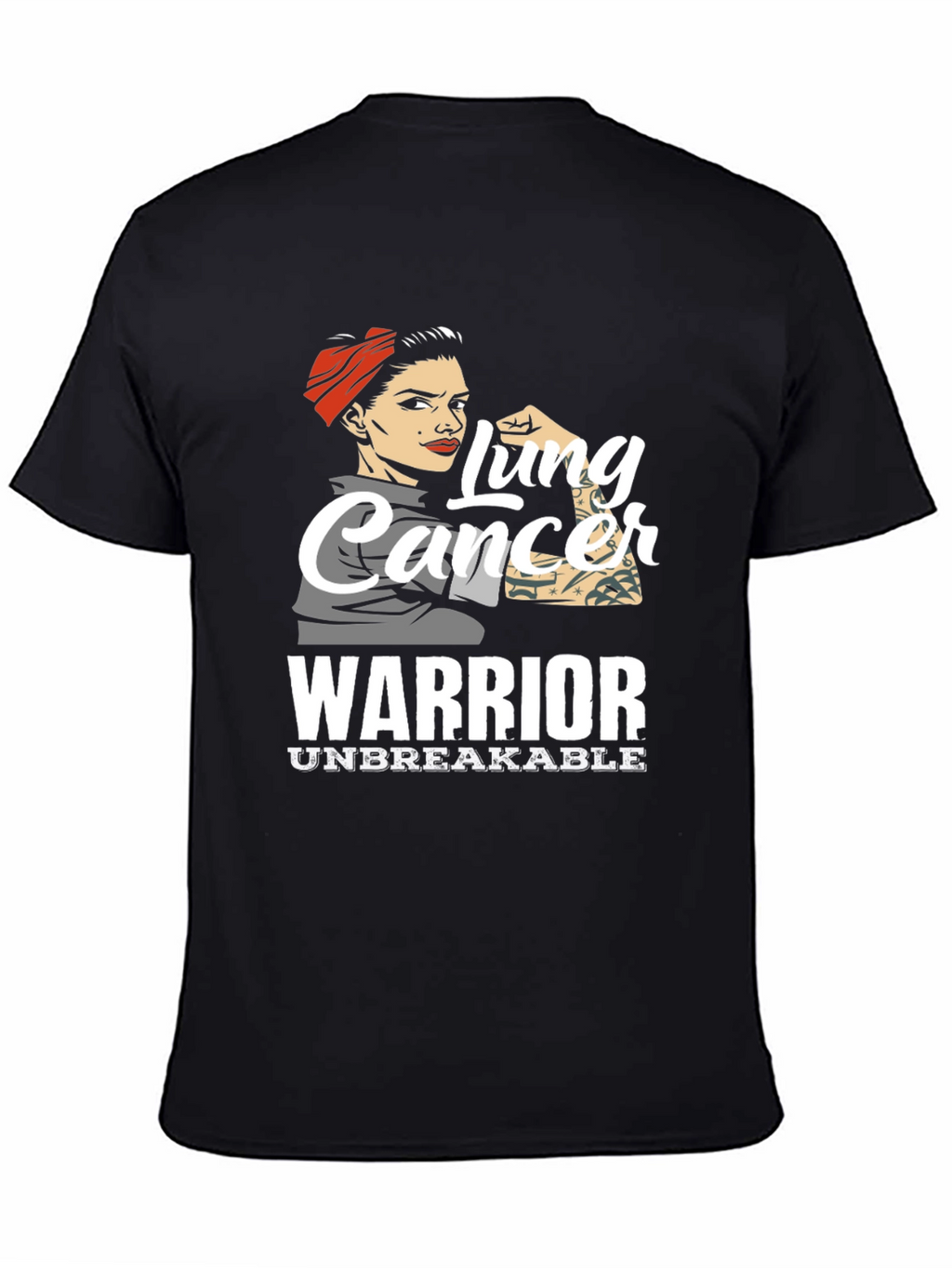 Lung Cancer Warrior T-Shirt - Unbreakable Strength