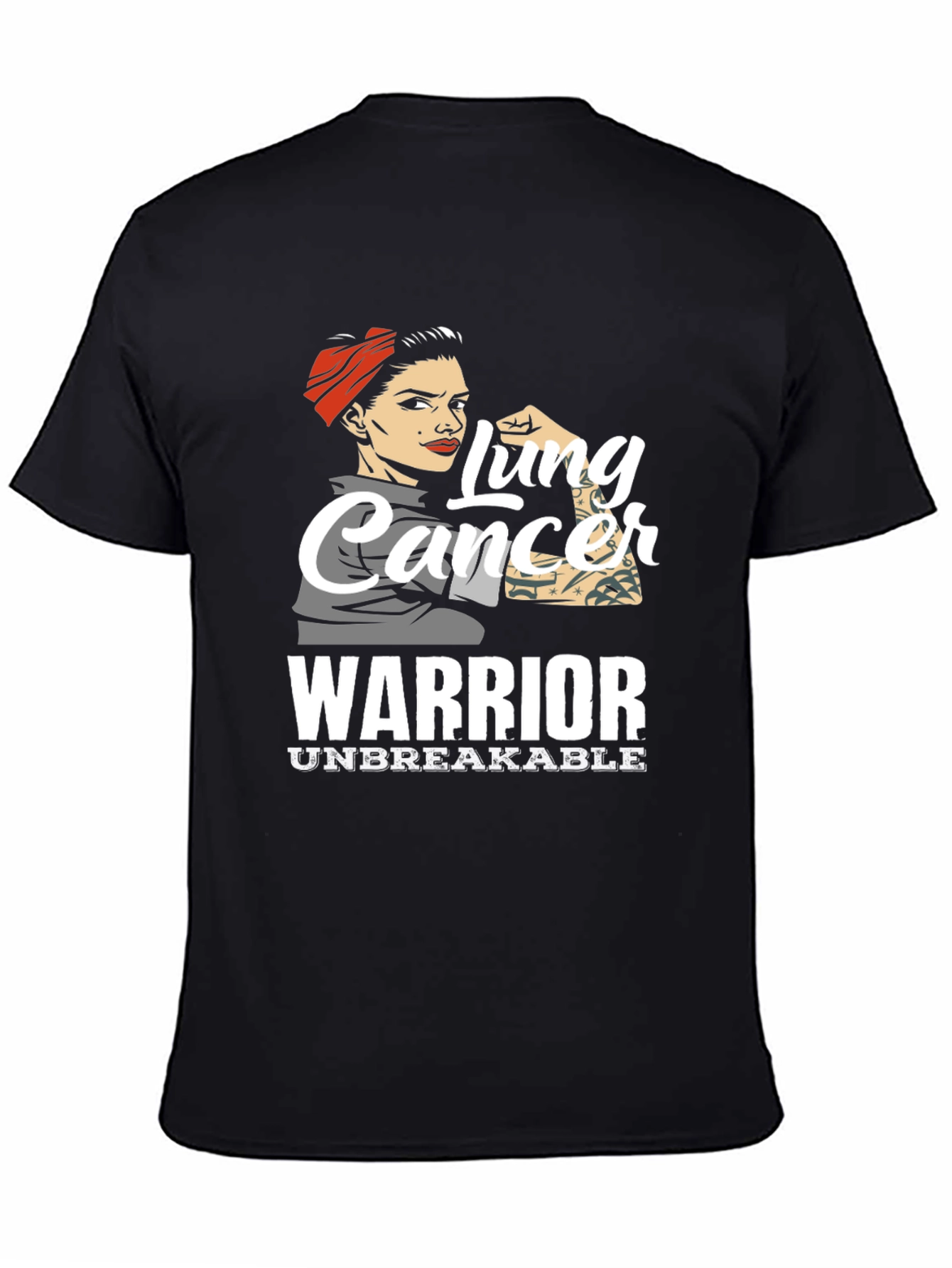 Lung Cancer Warrior T-Shirt - Unbreakable Strength