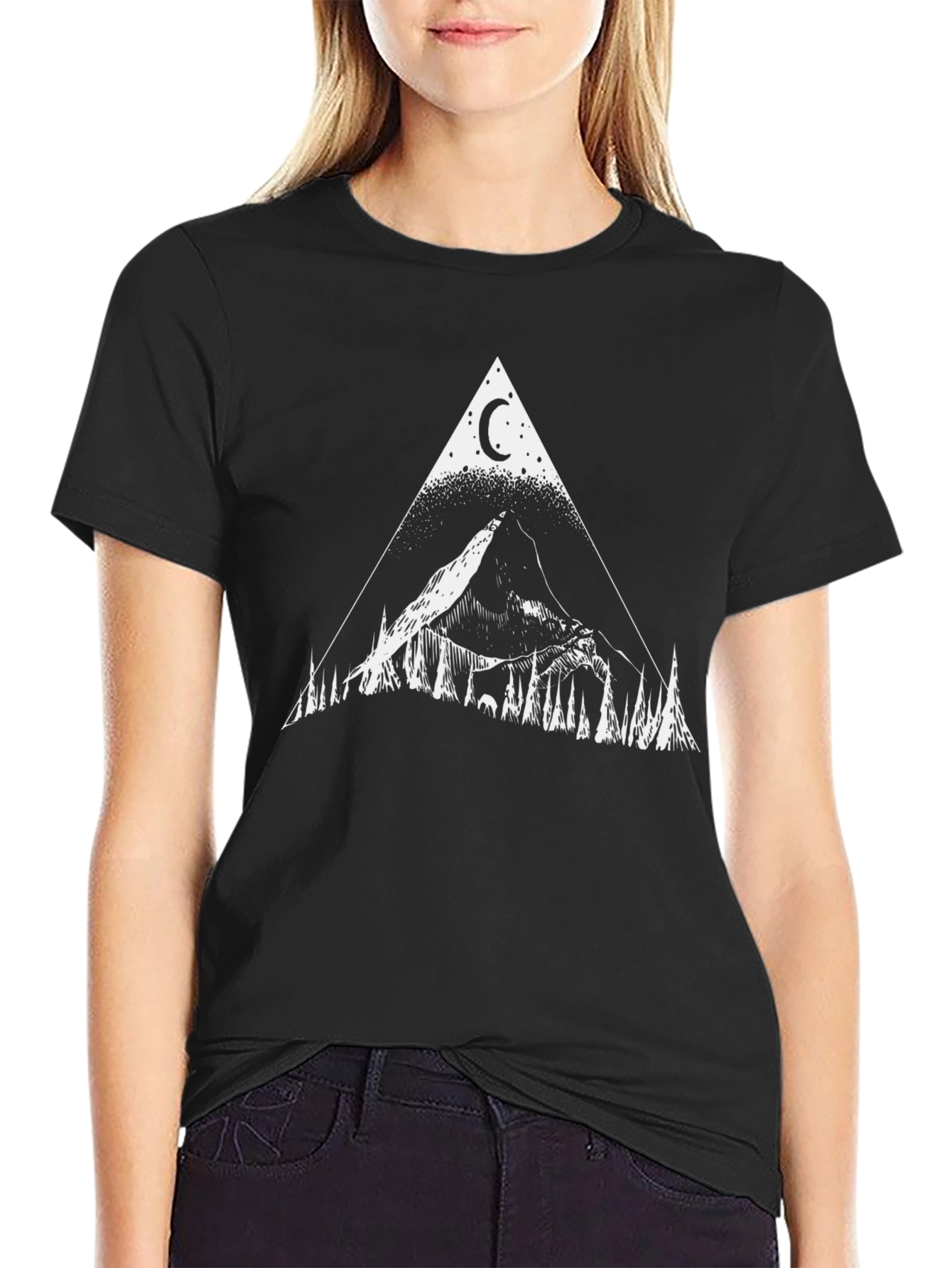 Mystic Mountain Triangle Graphic Tee