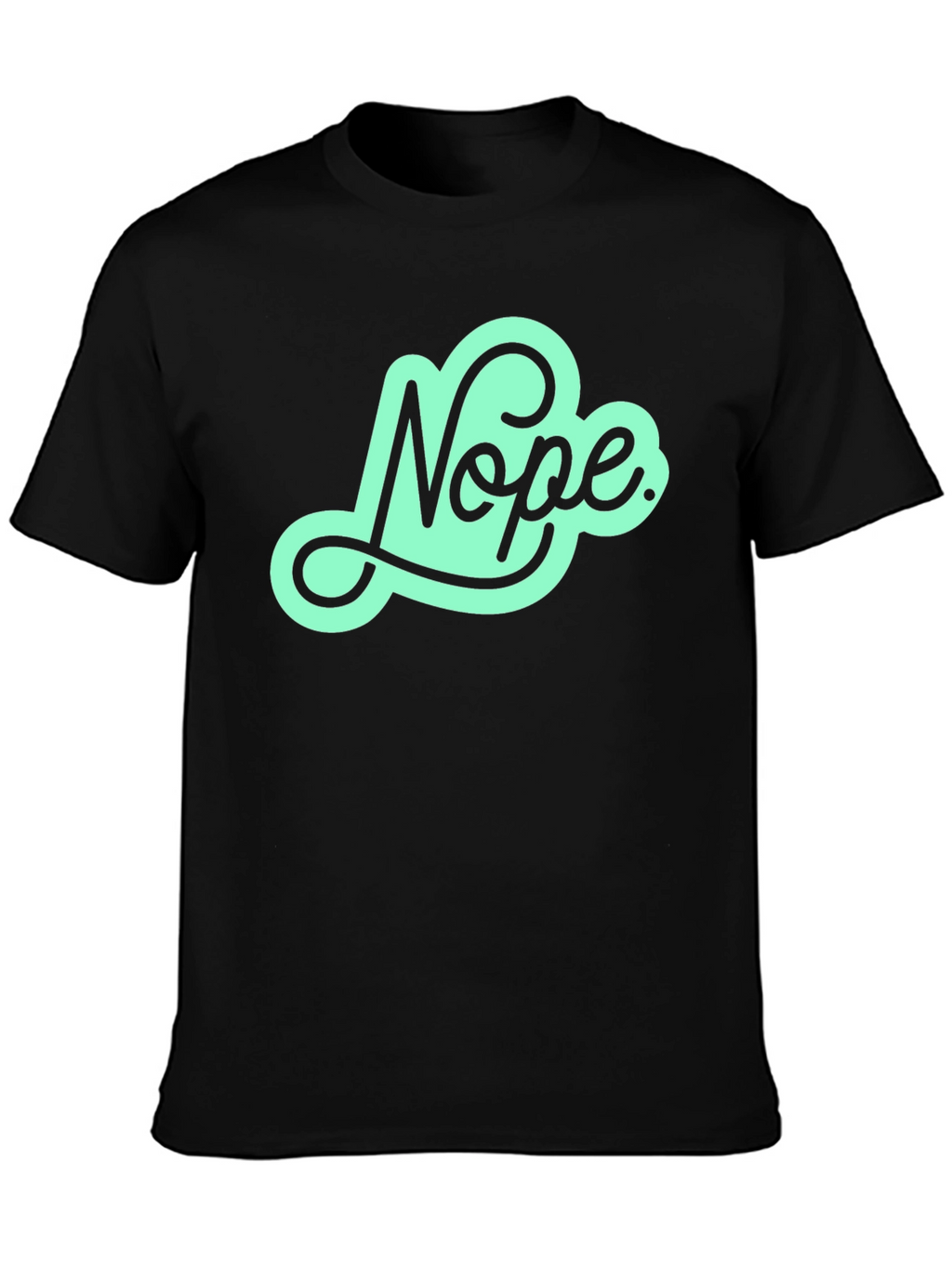 Nope Graphic Tee - Mens Black T-Shirt