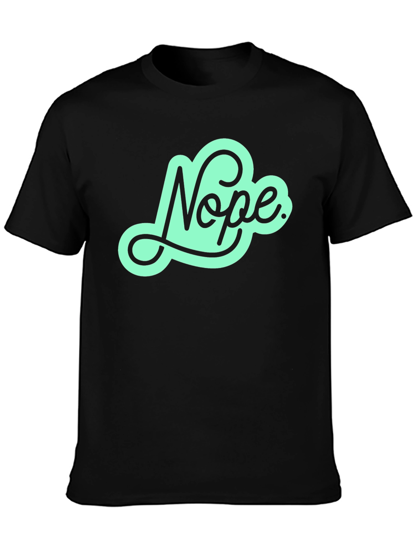 Nope Graphic Tee - Mens Black T-Shirt