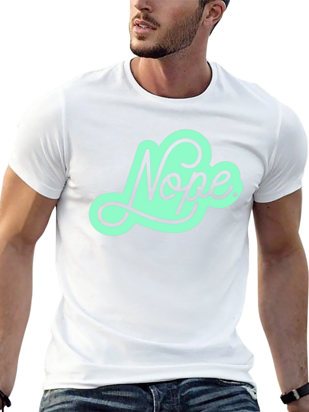 Nope Graphic Tee - Mens Black T-Shirt