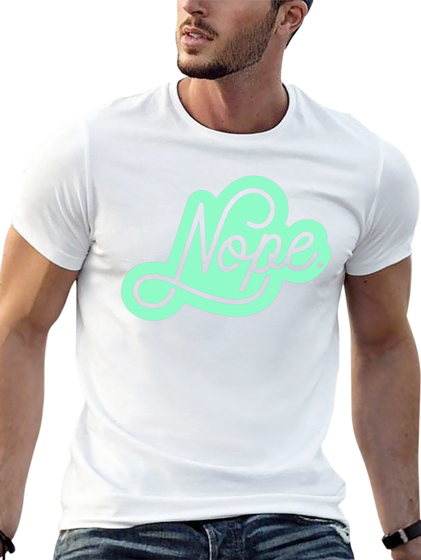 Nope Graphic Tee - Mens Black T-Shirt