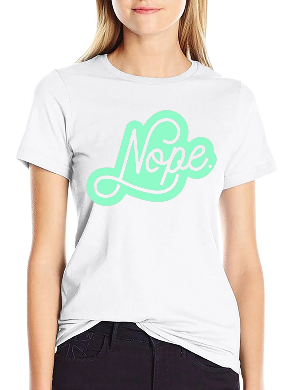 Nope Graphic Tee - Mens Black T-Shirt