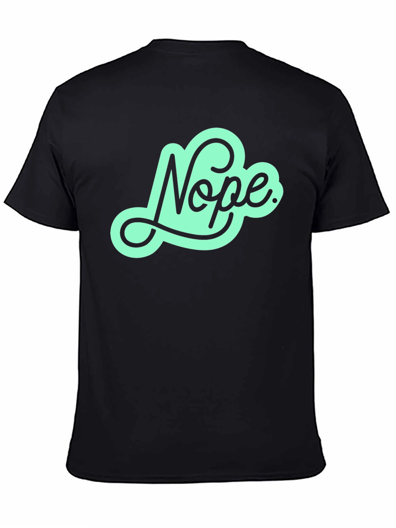 Nope Graphic Tee - Mens Black T-Shirt