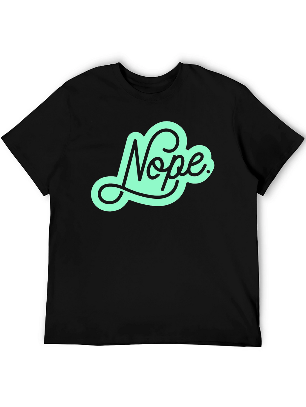 Nope Graphic Tee - Mens Black T-Shirt
