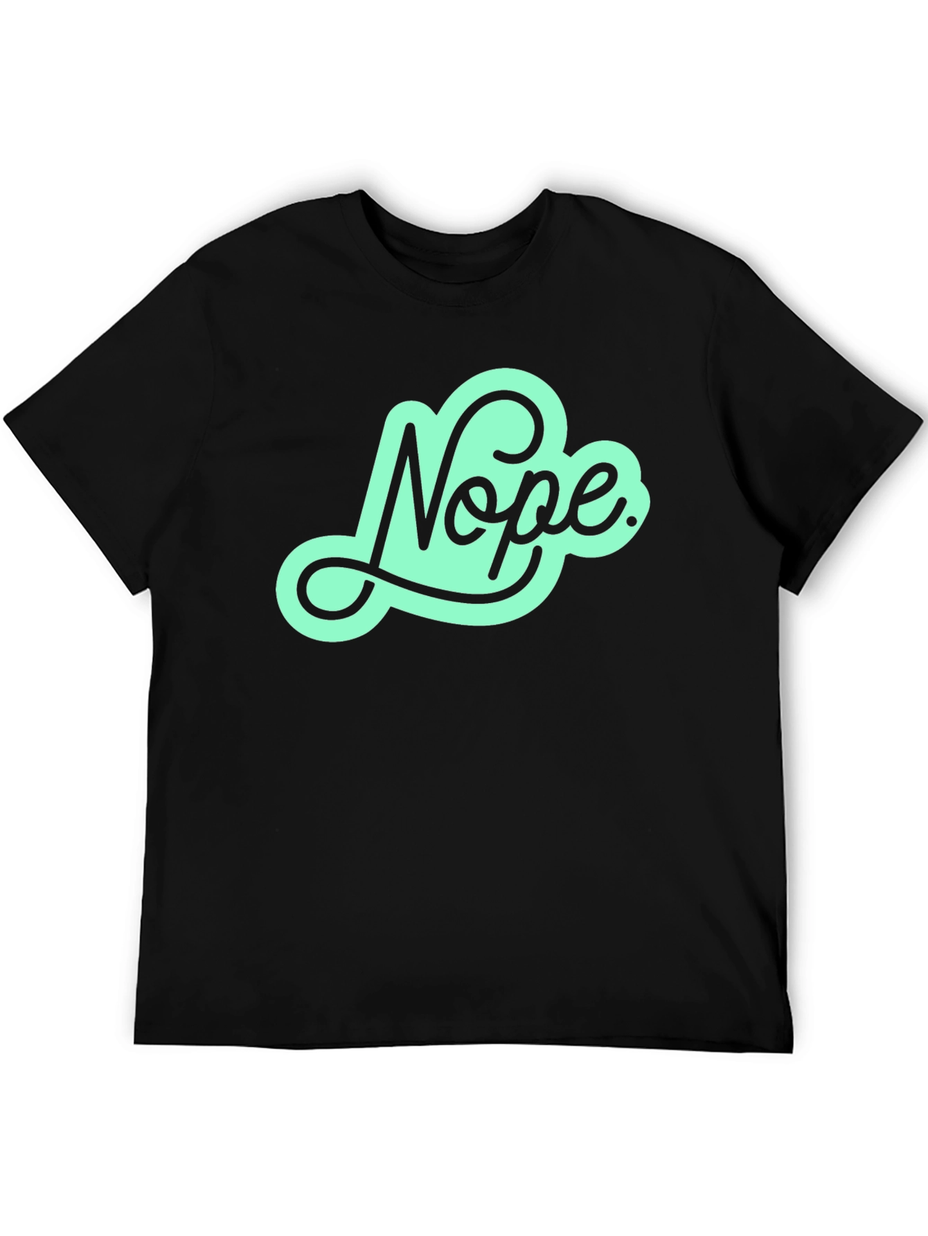 Nope Graphic Tee - Mens Black T-Shirt